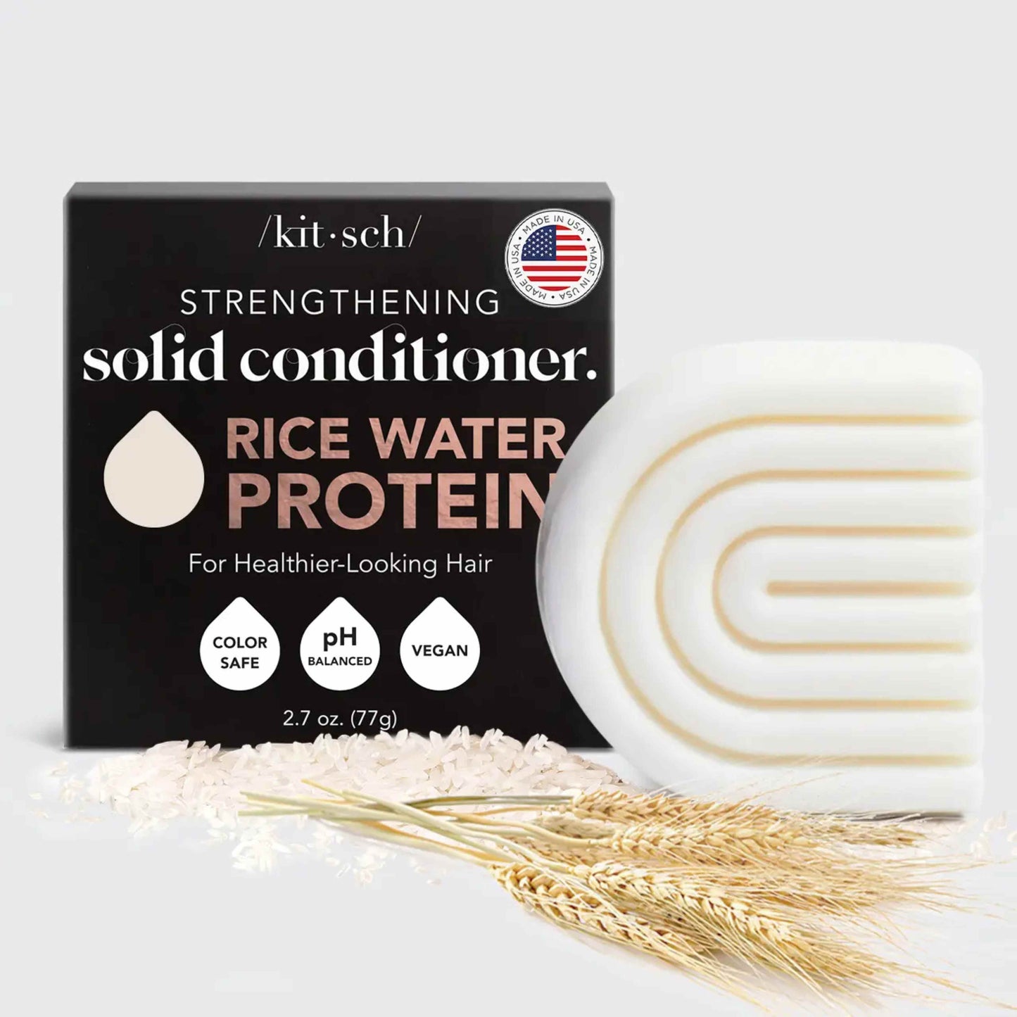 Kitsch Rice Water Protein Conditioner Bar For Hair Growth