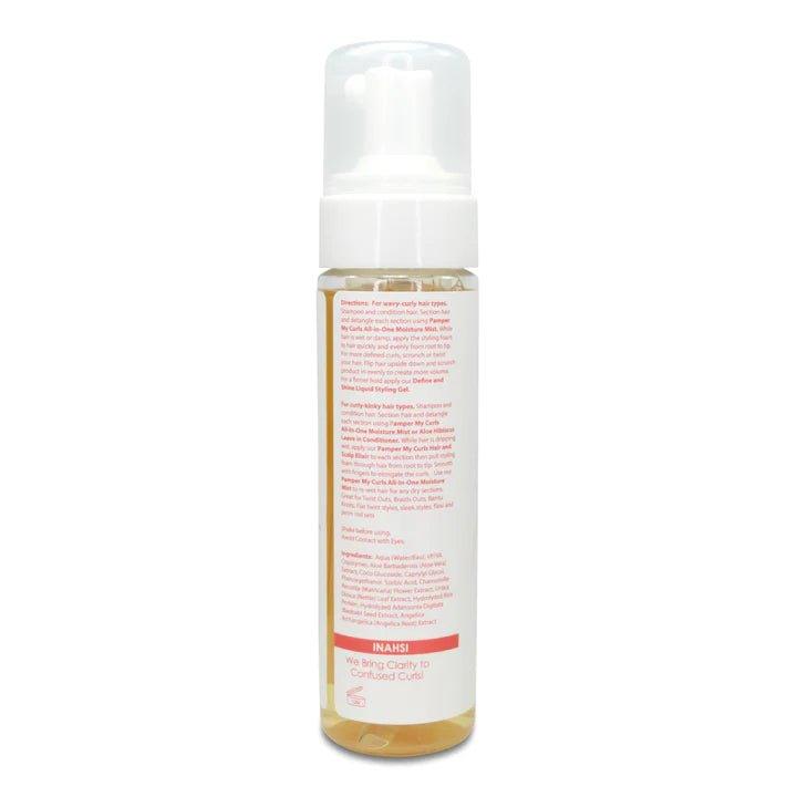 Inahsi Naturals Define & Shine Volumizing Styling Foam - Fragrance Free - Sunshine Curls